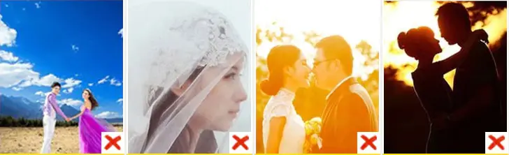 Welche Bilder sind nicht geeignet?