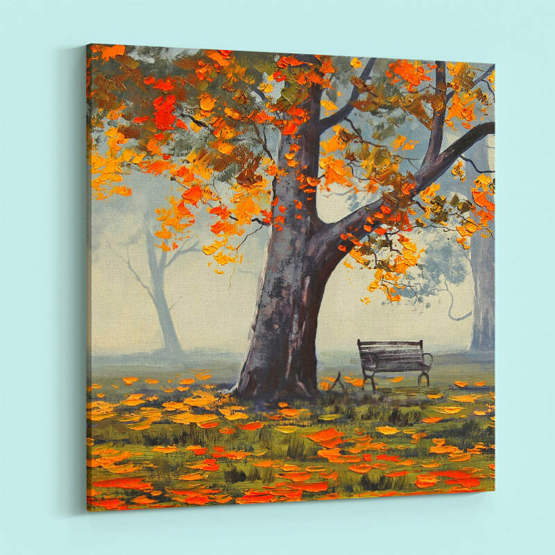 Alter Baum im Herbst Herbst