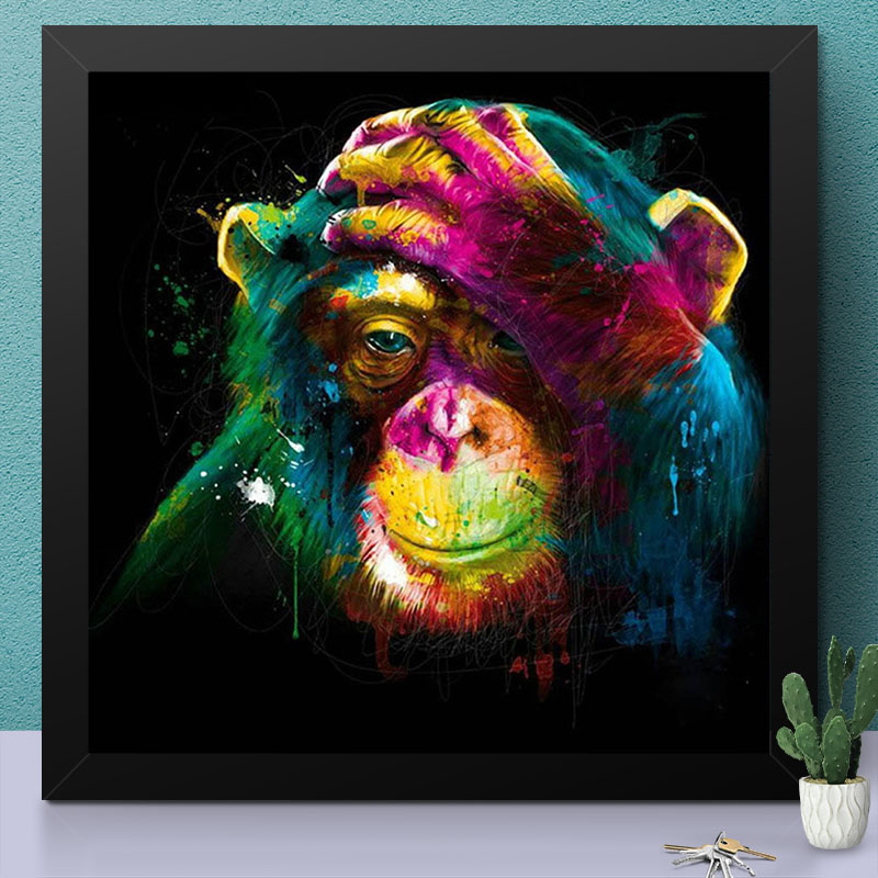 Bunter Affe