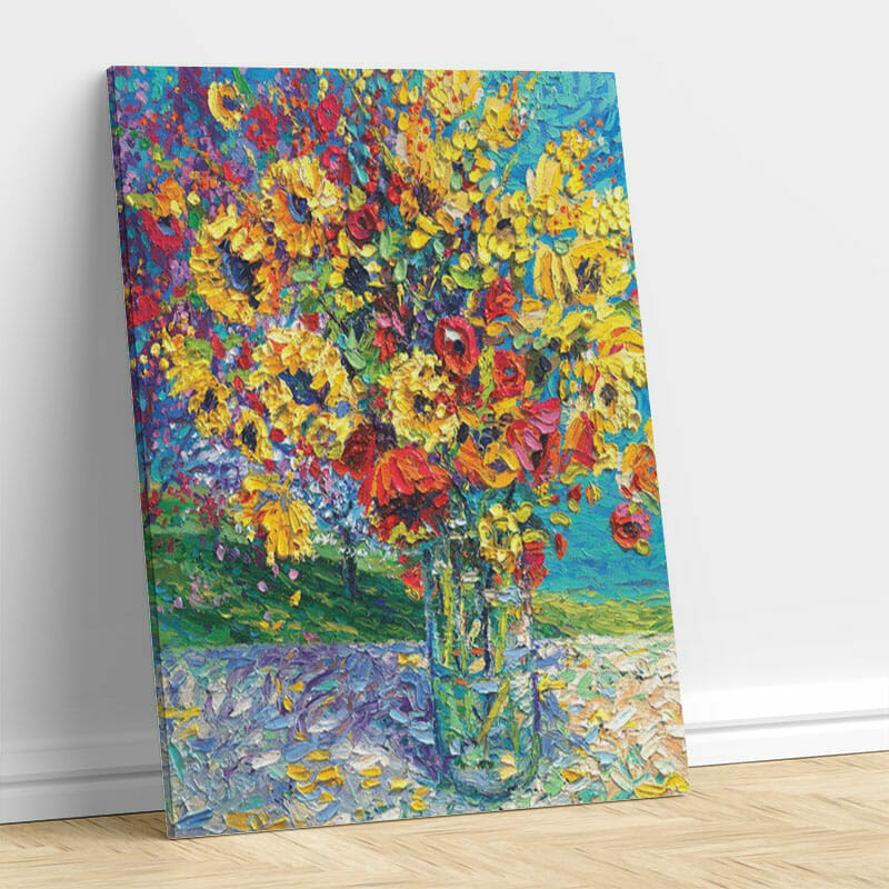 Abstrakte Blumen Kunst