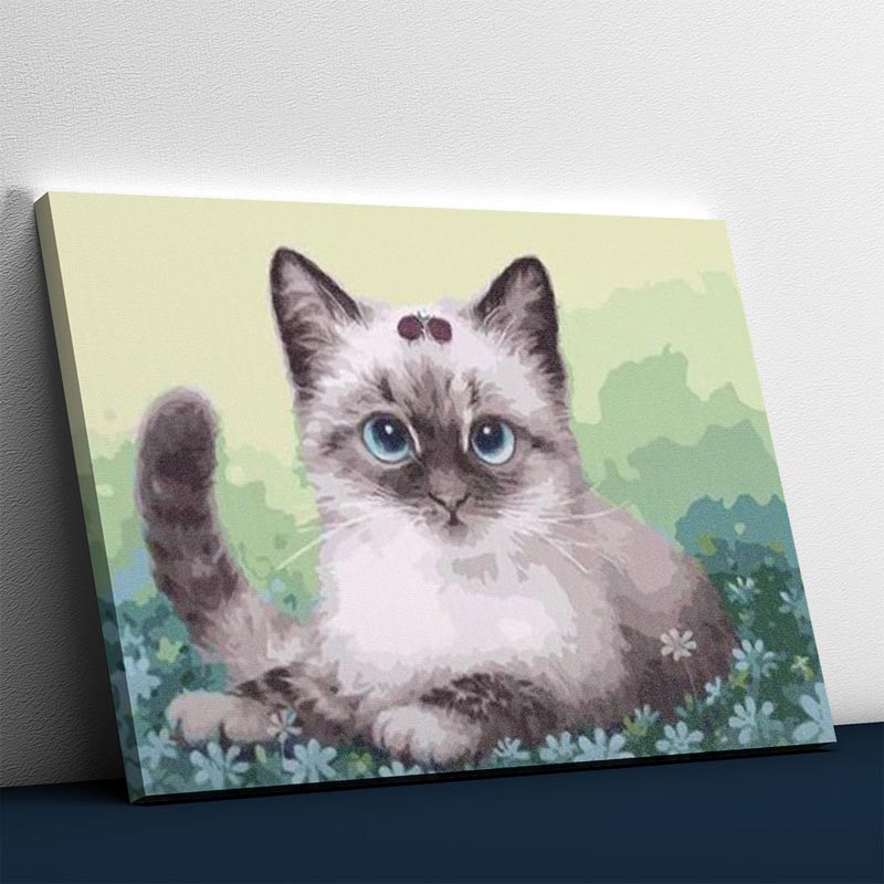 Die posierende Katze