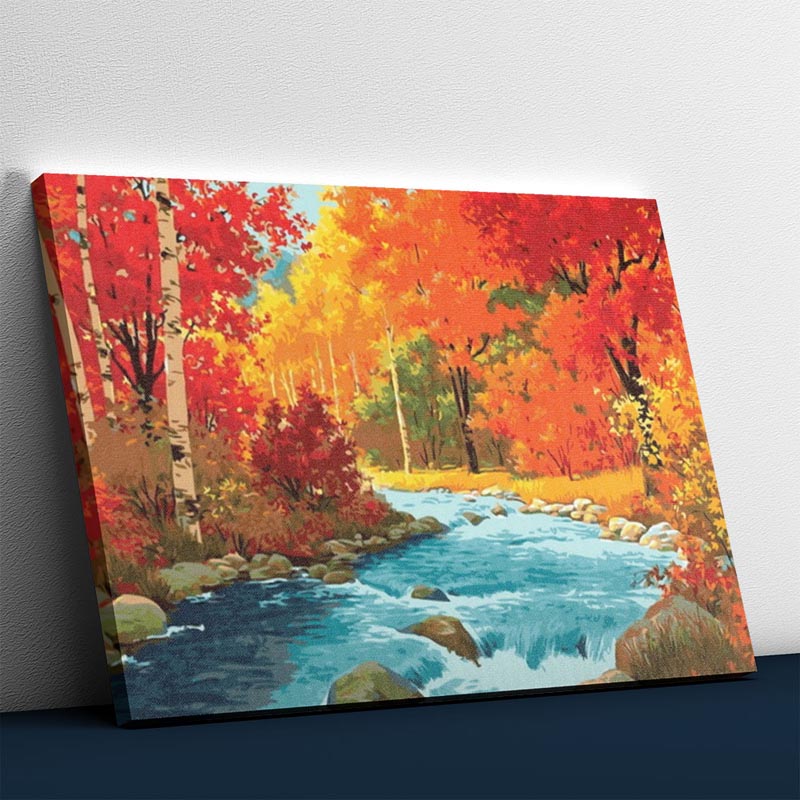 Schöner Fluss im Wald