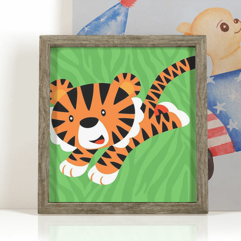 Springender Tiger