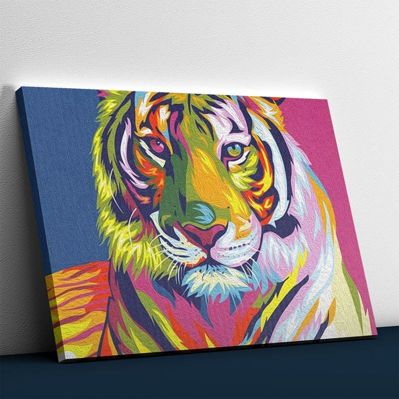 Der bunte Tiger Abstrakt