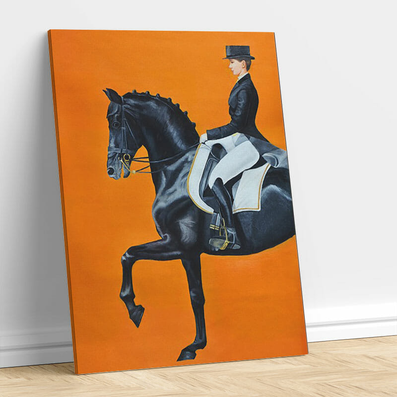 Hermes Pferd Wandkunst