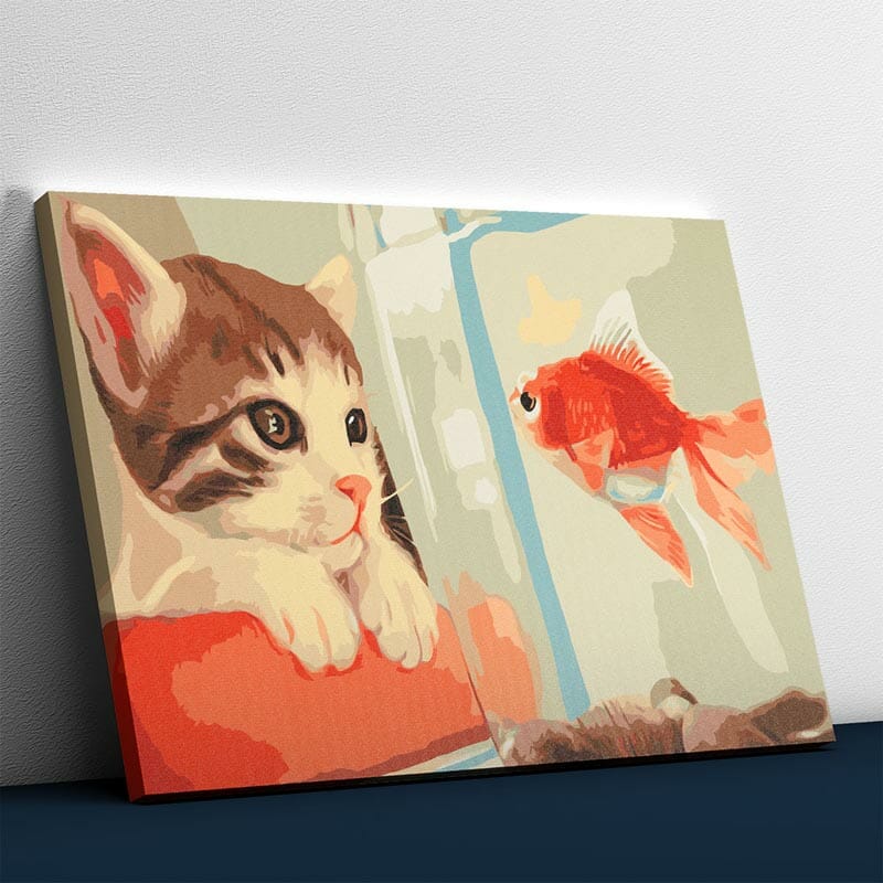 Beste Freunde - Fisch und Katze
