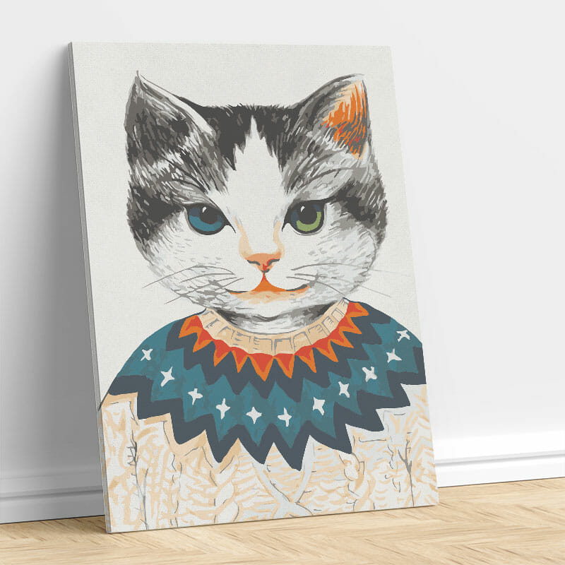 Abstrakte Katze