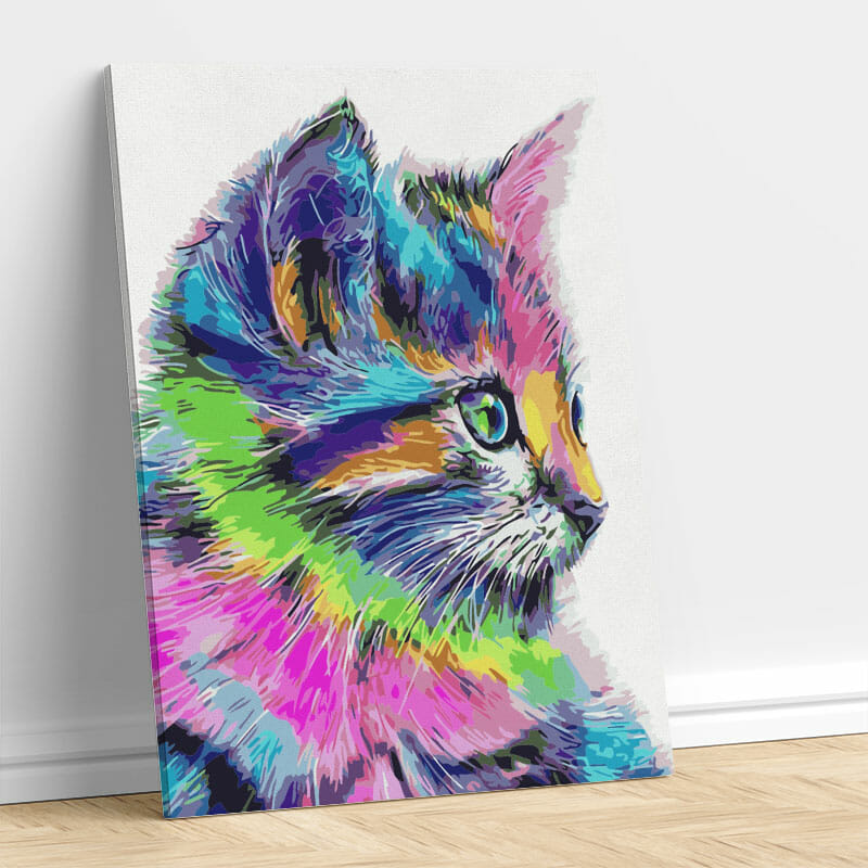 Schöne abstrakte Katze