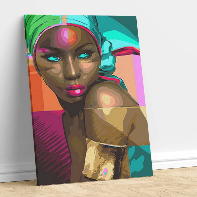 Schöne afrikanische Frau