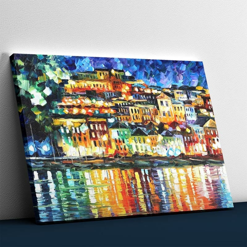Bunte Lichter der Stadt