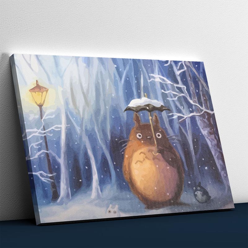 Totoro im Schnee
