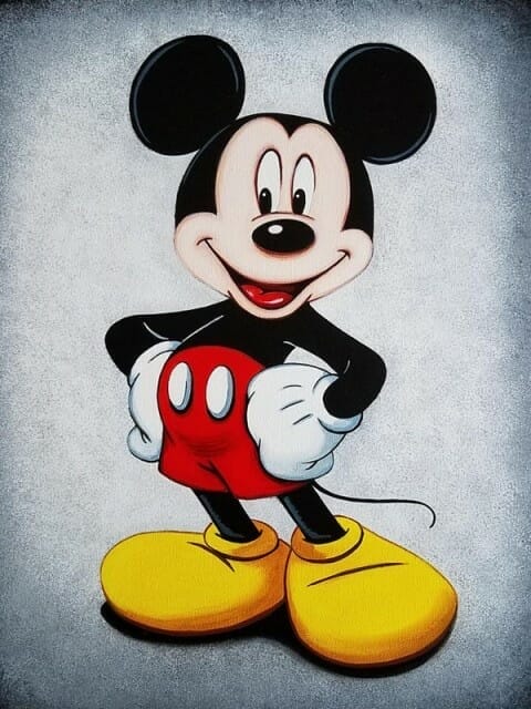 Posieren für das Foto - Mickey