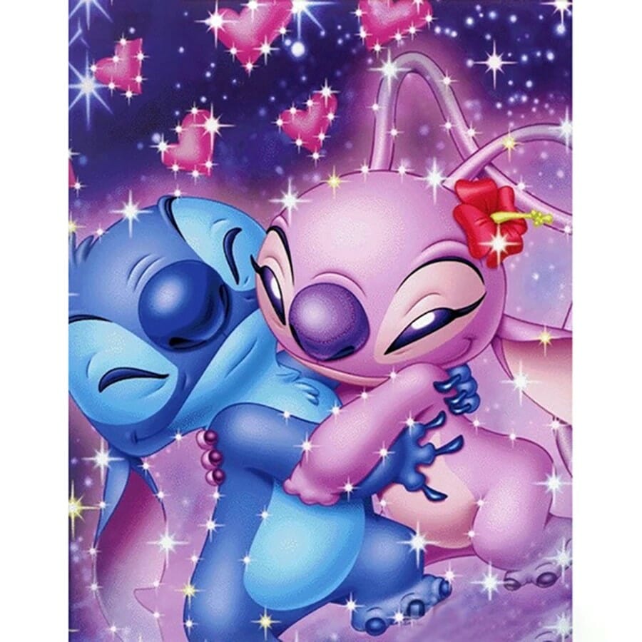 Stich und Engel Diamant Malerei