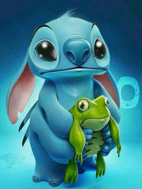 Stitch und sein Freund Frosch