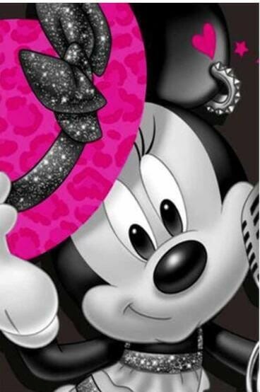 Minnie Mouse sieht wunderschön aus