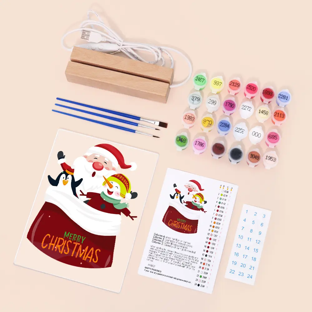 Santa and Snowman