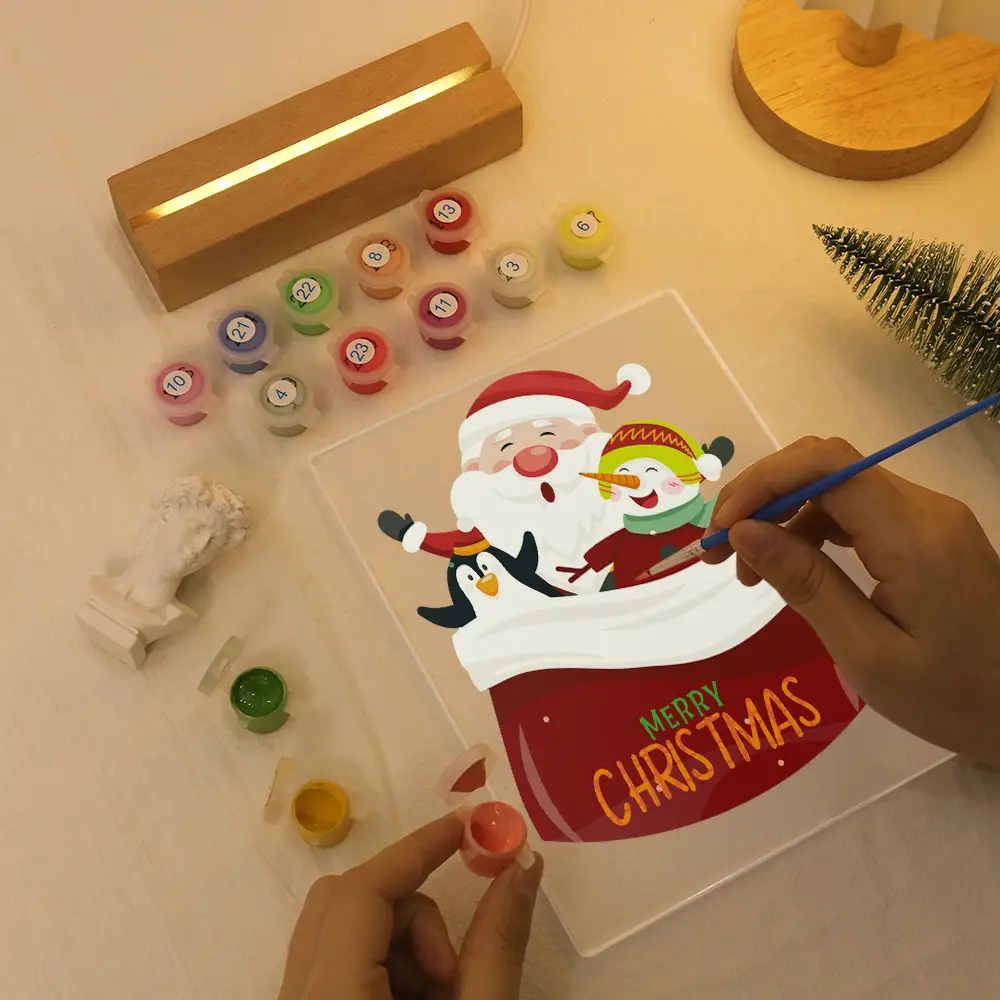 Santa and Snowman