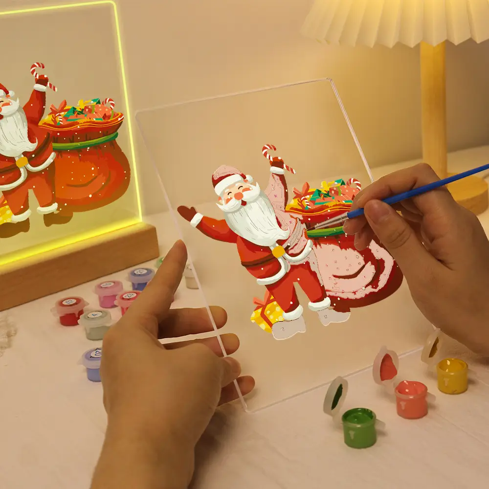 Santa with the Gifts - LED Paint By Numbers
