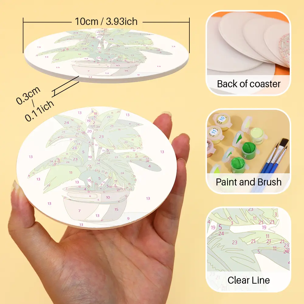The Plants - DIY Drink Coasters