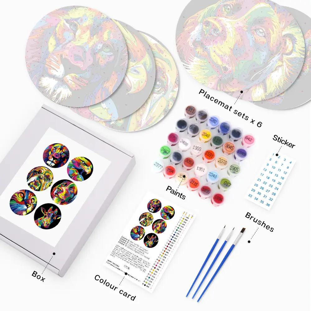 Colorful Animals Placemats